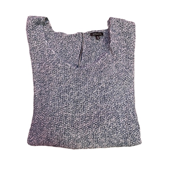 DYNAMITE HIGH-LOW SWEATER SIZE S BLUISH/TURQUOISE IN COLOUR - Picture 7 of 12